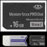 16GB memory stick pro duo For Sony